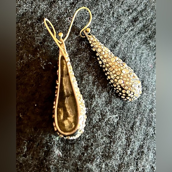 Vintage sparkly Alexis Bittar earrings - Picture 2 of 2